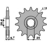 PBR ZĘBATKA PRZEDNIA 2168 15 18NC YAMAHA YFZ 450/YFM 700 RAPTOR '06-'20 (JTF1592.15) (ŁAŃC. 520) (STD.+1)