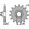 PBR WYPRZEDAZ ZĘBATKA PRZEDNIA 2168 15 18NC YAMAHA YFZ 450/YFM 700 RAPTOR '06-'20 (JTF1592.15) (ŁAŃC. 520) (STD.+1)