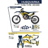 UFO KOMPLET PLASTIKÓW HUKIT622087 PLUS KOMPLET NAKLEJEK (OKLEIN) HUSQVARNA TC 125/250 '19-'22 FC 250/350/450 '19-'22 W ZESTAWIE