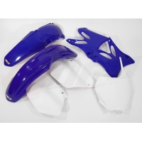 UFO KOMPLET PLASTIKÓW YAMAHA YZ 125 '06-'14, YZ 250 '06-'14 KOLOR OEM '06-12 (BIAŁY/NIEBIESKI) (YA302E999)