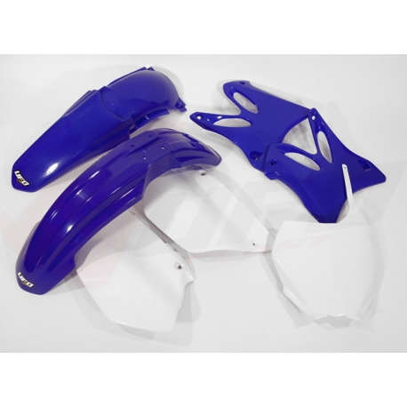 UFO KOMPLET PLASTIKÓW YAMAHA YZ 125 '06-'14, YZ 250 '06-'14 KOLOR OEM '06-12 (BIAŁY/NIEBIESKI) (YA302E999)