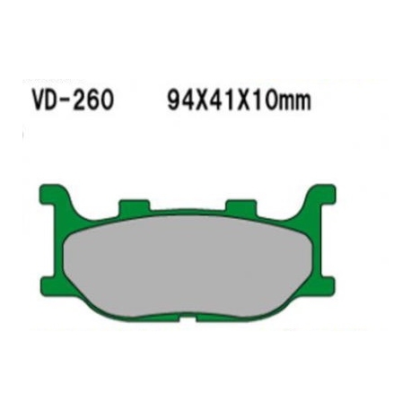 VESRAH KLOCKI HAMULCOWE KH199 SPIEK METALICZNY (ZŁOTE) (MADE IN JAPAN)