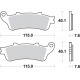 SBS PROMOCJA KLOCKI HAMULCOWE kH261 / KH281 STREET EXCEL SINTER HONDA ST 1100 '96-'01 KOLOR ZŁOTY