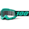 100 PROCENT GOGLE ACCURI 2 TOKYO - CLEAR LENS - KOLOR SELEDYNOWY/CZARNY SZYBKA PRZEŹROCZYSTA
