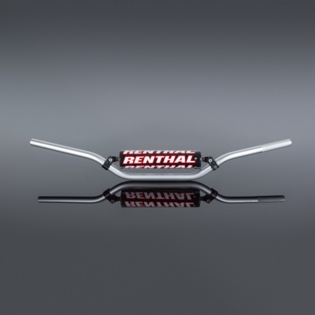 RENTHAL KIEROWNICA 7/8 CALA (22MM) ATV HANDLEBAR SILVER HONDA TRX 400/450 PADDED KOLOR SREBRNY Z GĄBKĄ