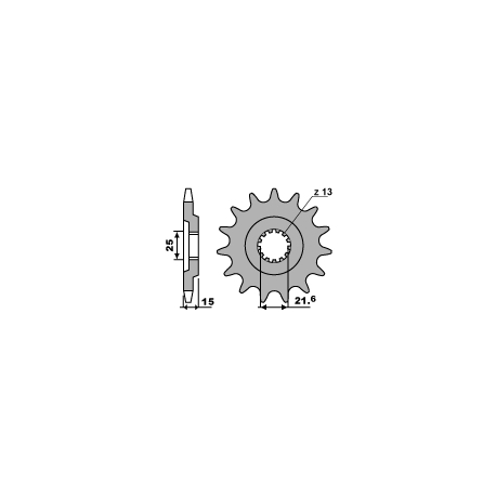 PBR ZĘBATKA PRZEDNIA 528 15 18NC KAWASAKI GPZ750VT (ŁAŃC. 630)