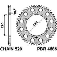 PBR ZĘBATKA TYLNA 4686 36