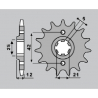 CHT ZĘBATKA PRZEDNIA 571 16 YAMAHA XJ 600 84-91 (571-16) (JTF571.16)