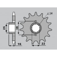 PBR ZĘBATKA PRZEDNIA 490 14 18NC (ŁAŃC. 520)