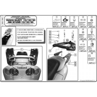 KAPPA STELAŻ KUFRA CENTRALNEGO YAMAHA MAJESTY 125/150/180 (01-11) ( BEZ PŁYTY )