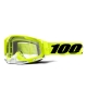 100 PROCENT GOGLE MODEL RACECRAFT 2 FLUO YELLOW - CLEAR LENS - KOLOR ŻÓŁTY FLUO/CZARNY/BIAŁY SZYBKA PRZEŹROCZYSTA STARY KOD(5012