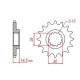 MTX PARTS ZĘBATKA PRZEDNIA 340 13 HONDA CR 125 '87-'03 (JTF326.13) (ŁAŃC. 520)