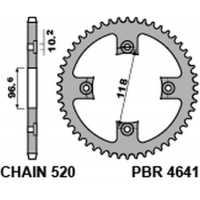 PBR ZĘBATKA TYLNA CAN AM DS 450 4641 42 C45