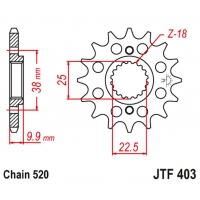 JT ZĘBATKA PRZEDNIA 2200 15 BMW G 450 X '08-11', HUSQVARNA 449/511 TC/TE/SM '11-12' (220015JT) (ŁAŃC. 520)