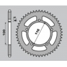 GROSSKOPF PROMOCJA ZĘBATKA TYLNA ALUMINIOWA KOLOR ZIELONY 464 51 KAWASAKI KX 60 '83-'03, KX 80 '83-'85, SUZUKI RM 60 K3 '03 (ŁAŃ