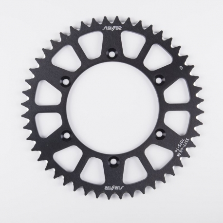 SUNSTAR ZĘBATKA TYLNA ALUMINIOWA (ERGAL) 808 48 SUZUKI RM 125 '80-12 (ŁAŃC. 520) (80848JT) KOLOR CZARNY