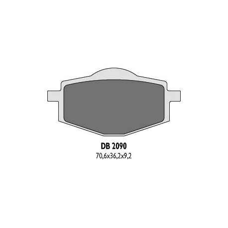 DELTA BRAKING KLOCKI HAMULCOWE KH101 TYŁ - ZASTĘPUJĄ DB2090MX-D ORAZ DB2090QD-D