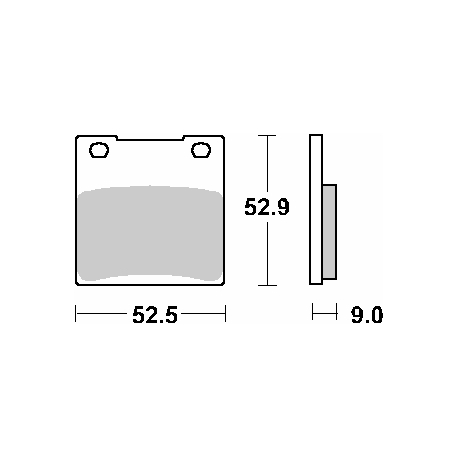 SBS KLOCKI HAMULCOWE KH63 / KH161 STREET EXCEL SINTER KOLOR ZŁOTY