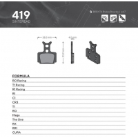 PROMOCJA BRENTA BIKE KLOCKI HAMULCOWE ROWEROWE SINTER SPIEKANE METALICZNE MTB / SZOSA / ELEKTRYK PASUJE DO FORMULA CURA, RO RACI