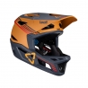 LEATT KASK ROWEROWY MTB GRAVITY 4.0 V23 HELMET SUEDE KOLOR CZARNY/RDZAWY ROZMIAR XL (61-62 cm)