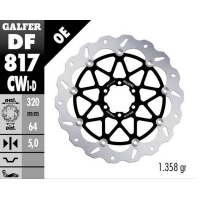 GALFER TARCZA HAMULCOWA PRZÓD BMW HP 4 '12- S 1000R/RR '09-'23 MOTO GUZZI 1400 AUDACE '15- 1400 CALIFORNIA '13- (LEWA) (WAVE 