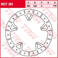 TRW LUCAS ZF TARCZA HAMULCOWA PRZÓD YAMAHA YZF 125R '08-'13 (292X155X4MM)