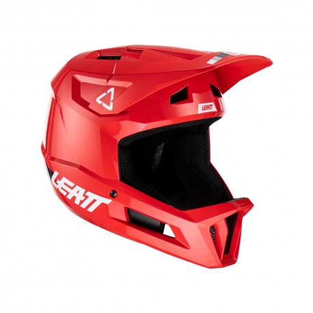 LEATT KASK ROWEROWY MTB GRAVITY 1.0 V23 HELMET FIRE KOLOR CZERWONY ROZMIAR XL (61-62 cm)