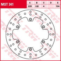 TRW ZF TARCZA HAMULCOWA TYŁ KAWASAKI KLX 400R '03-'06, SUZUKI DR 125SM '08-'12, RM 125 '89-'98, RM 250 '89-'00, DR 250S '95-'00,