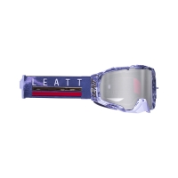 LEATT GOGLE VELOCITY 6.5 IRIZ GOGGLE GIRAFFE LENS SILVER 50% - KOLOR SZARY/BIAŁY SZYBKA LUSTRZANA SREBRNA