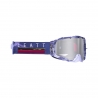 LEATT GOGLE VELOCITY 6.5 IRIZ GOGGLE GIRAFFE LENS SILVER 50% - KOLOR SZARY/BIAŁY SZYBKA LUSTRZANA SREBRNA