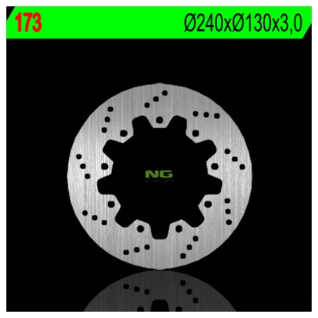 NG TARCZA HAMULCOWA TYŁ KAWASAKI ZZR 600 '90-'92, ZX 6R '95-'97, ZEPHYR 750 '92-'97 (230X100X6) (4X10,5MM)