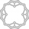 DELTA BRAKING TARCZA HAMULCOWA TYŁ KAWASAKI KX 125 '03-08, KX 250 '03-18, 21, KX 450 '06-18, 21, KLX 450 '07-21, KXE 450'10-20, 
