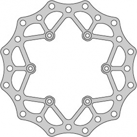 DELTA BRAKING TARCZA HAMULCOWA TYŁ YAMAHA YZ 125 '02-21, WRF 250 '02-21, WR 250 '02-07, YZ/YZF 250 '02-21, WRF/YZF '02-21, WAVE 