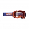 LEATT GOGLE ROWEROWE VELOCITY 4.0 MTB IRIZ GOGGLE RUST BRONZE UC 68% - KOLOR RDZAWY/GRANATOWY SZYBKA LUSTRZANA BRĄZOWA