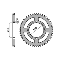 PBR ZĘBATKA TYLNA 857 45 C45 YAMAHA XT 600 E 90-03, XT 660Z TENERE (91-00) (JTR857.45) (ŁAŃC. 520)