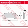 TRW ZF KLOCKI HAMULCOWE KH447 SINTER CARBON APRILIA RSV4, V4 TUONO '15-, BMW HP4 1000 '12-'16, DUCATI DIAVEL 1200 '11-18, HONDA 