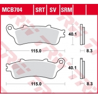 TRW LUCAS ZF KLOCKI HAMULCOWE KH281 SINTER ROAD/TRACK HONDA VFR 800 '98-'05, CB 1100 X-11 '00-'03, CBR 1100XX '97-'08, STX 1300 