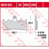TRW ZF KLOCKI HAMULCOWE KH188 SINTER TRACK KAWASAKI ZX-6R/ZX-7R '96-'02, ZX-9R '96-'01, ZRX 1100 '96-'00, ZRX 1200 '01-'06, ZX-1