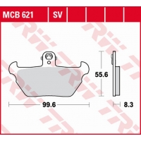 TRW LUCAS ZF KLOCKI HAMULCOWE KH407 SINTER STREET BMW R 80R '91-'95, K 1100LT/RS '90-'98 PRZÓD