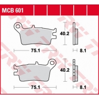 TRW ZF KLOCKI HAMULCOWE KH153 ORGANIC HONDA CRM 250R '89-'90 TYŁ