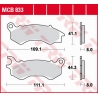 TRW LUCAS ZF KLOCKI HAMULCOWE KH603 ORGANIC HONDA NSC 50/110 '12-, PCX 125/150 '10-, KYMCO PEOPLE 125 '16-, PEUGEOT DJANGO 50/12