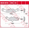 TRW ZF KLOCKI HAMULCOWE KH258 SIMTER OFFROAD KAWASAKI KX 80/85 '97-, KX 100 '97-'09, KLR 250 '99-'12, SUZUKI RM 85 '05-, PRZÓD