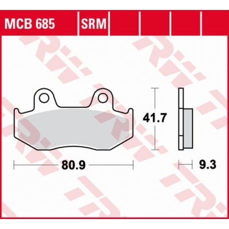 TRW LUCAS ZF KLOCKI HAMULCOWE KH411 SINTER HONDA SCV 110 LEAD '08-'09, CH 125 SPACY '94-'99, PS 125/150 '06-'13, SES 125/150 '02