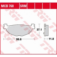 TRW LUCAS ZF KLOCKI HAMULCOWE KH408 SINTER BETA EVO 80 '09-, PRZÓD, YAMAHA YP 400 MAJESTY '04-'13, XP 500 T-MAX '04-'11 TYŁ