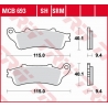 TRW LUCAS ZF KLOCKI HAMULCOWE KH281 SINTER HONDA FES 125/150 PANTHEON '98-'06, FES 250 FORESIGHT '98-'05 PRZÓD