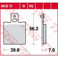 TRW ZF KLOCKI HAMULCOWE KH047 ORGANIC SPORT APRILIA AF-1 250 '90-, RS 250 '95-, DUCATI MONSTER 600/620/695/750/800/900/996/1000 
