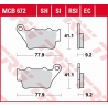 TRW LUCAS ZF KLOCKI HAMULCOWE KH213 ECO ORGANIC HONDA NX 500/650 DOMINATOR '95-'01, SLR 650 '97-'98, KTM SX/EXC/EGS/LC4/DUKE 125