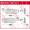 TRW ZF KLOCKI HAMULCOWE KH450 ECO ORGANIC YAMAHA YZ 125 '08-, WR-F 250/450 '15-, YZ-F 450 '08-, PRZÓD