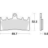 TRW ZF KLOCKI HAMULCOWE KH188 SINTER STREET KAWASAKI ZX9R 96-01, ZRX 1100 / 1200 96-06, VN 1500 02-03, VN 1600 04-08, SUZUKI GSF