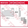 TRW ZF KLOCKI HAMULCOWE KH379 CARBON RACING (WYCZYNOWE) KAWASAKI HP2 18-, ZX10R 08-15, SUZUKI GSXR 600 / 750 04-10, GSXR 1000 04